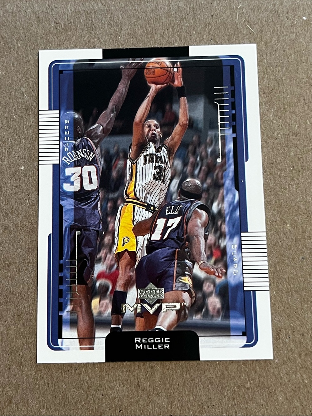 2001-02 Upper Deck MVP - Reggie Miller #64 Indiana Pacers Basketball Card